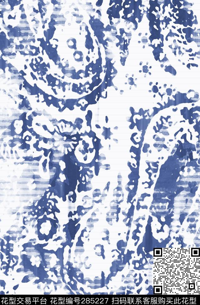 佩斯利涡旋纹手绘水彩复古传统印花华亿平台下载（图片编号: 285227） - 瓦栏（Walan）