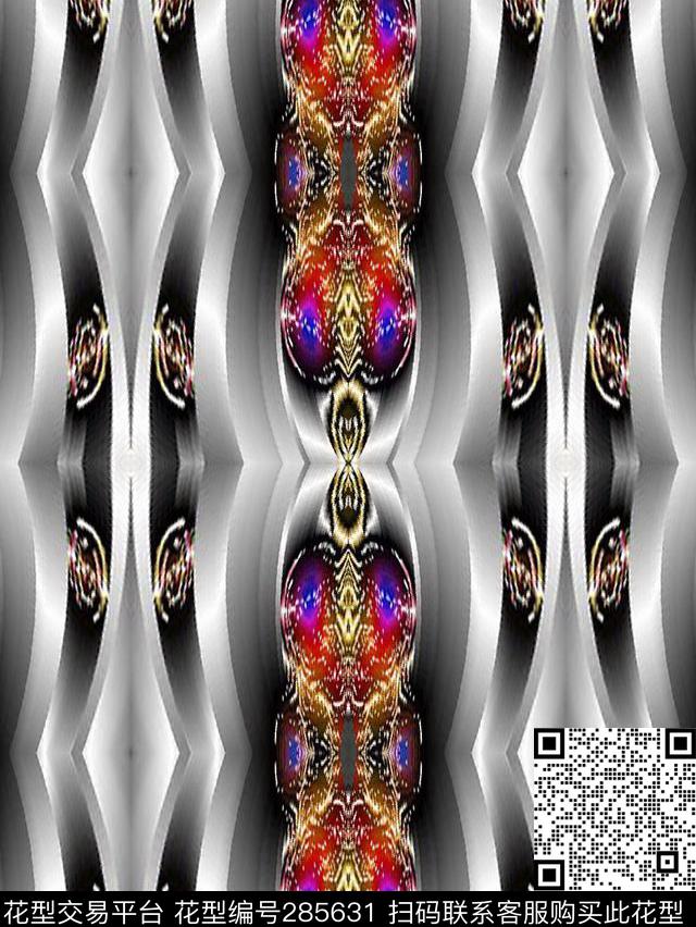 金属立体复古数码印花华亿平台下载（图片编号: 285631） - 瓦栏（Walan）