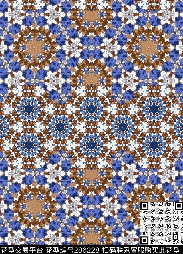 几何传统印花华亿平台下载（图片编号: 286228） - 瓦栏（Walan）