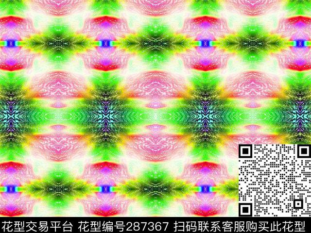 几何春夏装数码印花华亿平台下载（图片编号: 287367） - 瓦栏（Walan）