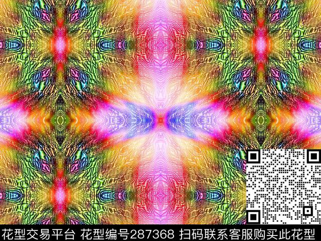 几何女装春夏装数码印花华亿平台下载（图片编号: 287368） - 瓦栏（Walan）