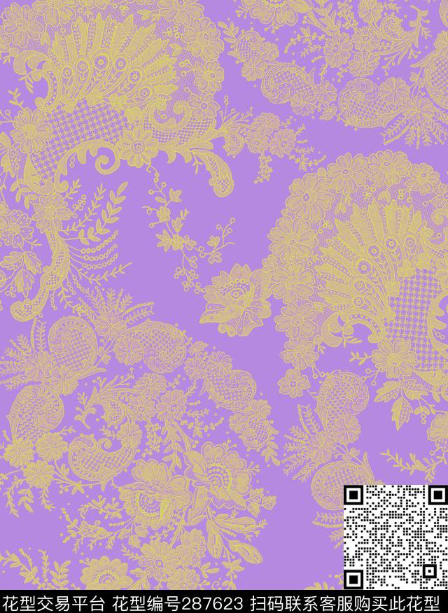 传统印花华亿平台下载（图片编号: 287623） - 瓦栏（Walan）