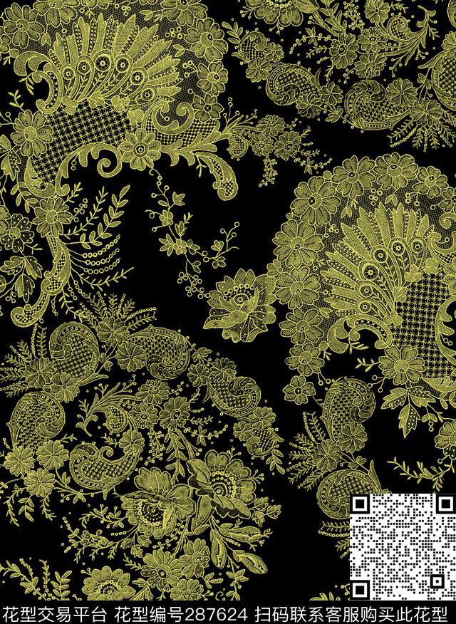 传统印花华亿平台下载（图片编号: 287624） - 瓦栏（Walan）