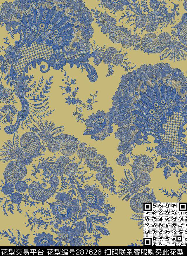 传统印花华亿平台下载（图片编号: 287626） - 瓦栏（Walan）