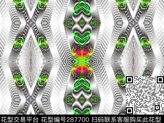 金属几何数码印花华亿平台下载（图片编号: 287700） - 瓦栏（Walan）