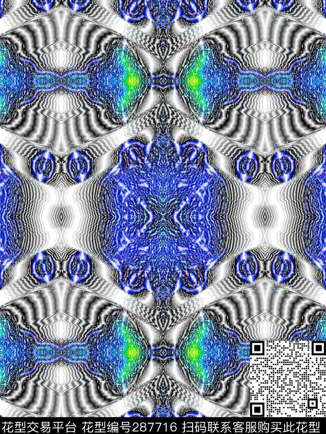 金属民族数码印花华亿平台下载（图片编号: 287716） - 瓦栏（Walan）