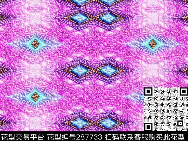 几何数码印花华亿平台下载（图片编号: 287733） - 瓦栏（Walan）