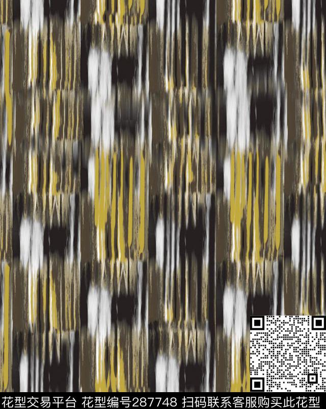 手绘水彩几何色块渐变数码印花华亿平台下载（图片编号: 287748） - 瓦栏（Walan）