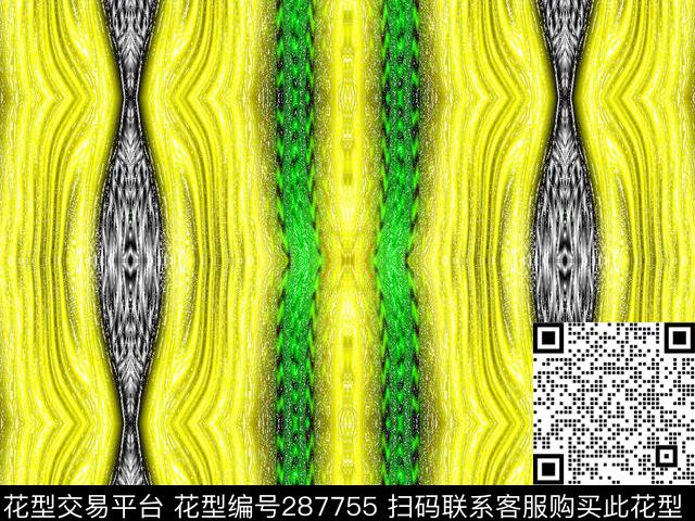 条纹春夏装数码印花华亿平台下载（图片编号: 287755） - 瓦栏（Walan）