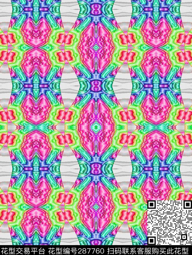 民族春夏装数码印花华亿平台下载（图片编号: 287760） - 瓦栏（Walan）