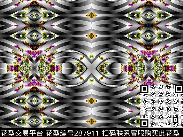 金属民族女装数码印花华亿平台下载（图片编号: 287911） - 瓦栏（Walan）