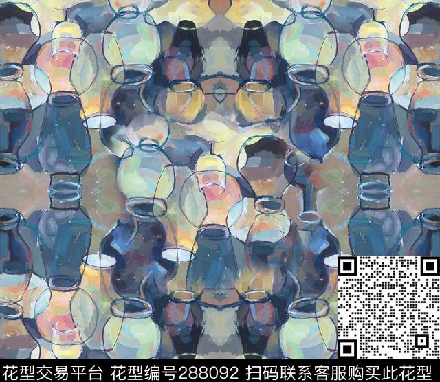 ♥红桃A〖抽象个性〗数码印花华亿平台下载（图片编号: 288092） - 瓦栏（Walan）