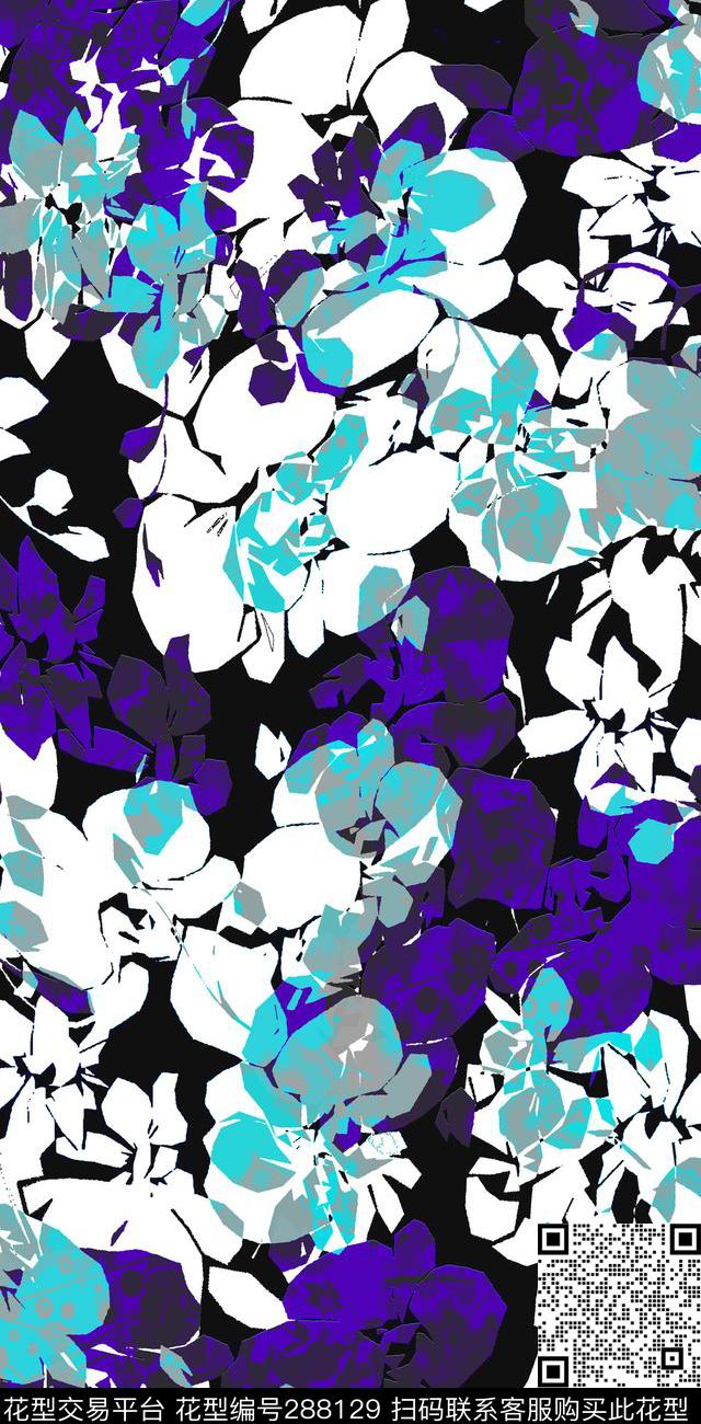 花卉传统印花华亿平台下载（图片编号: 288129） - 瓦栏（Walan）