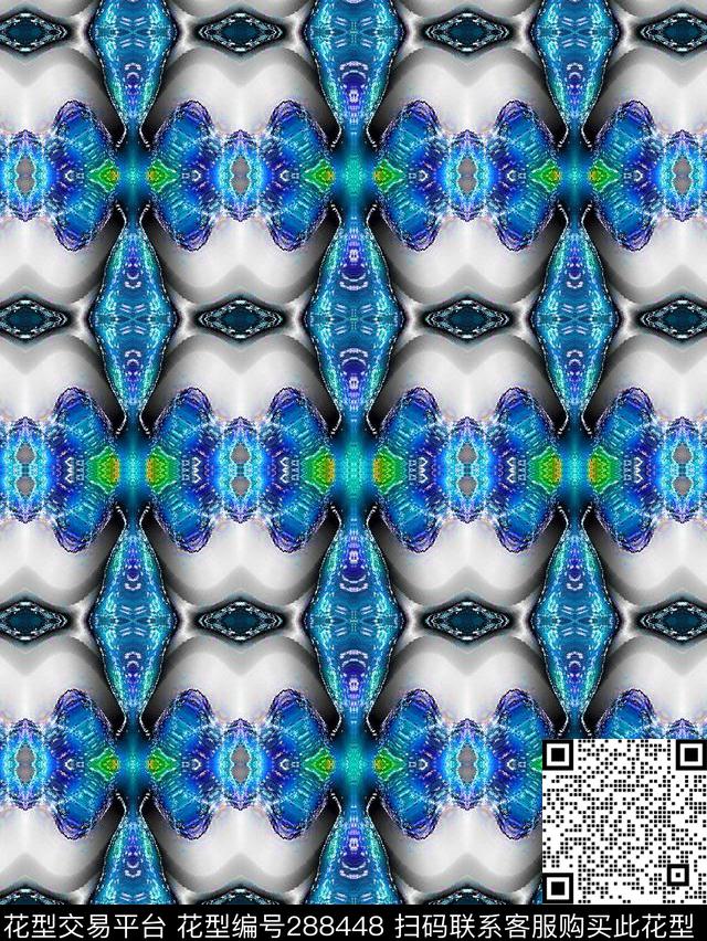 几何图形排列抽象数码印花华亿平台下载（图片编号: 288448） - 瓦栏（Walan）