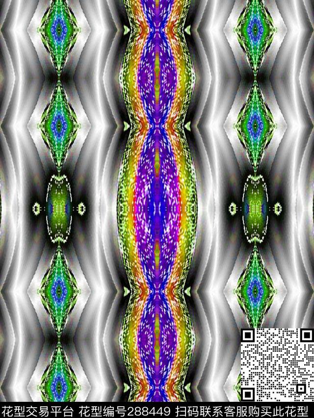 金属民族数码印花华亿平台下载（图片编号: 288449） - 瓦栏（Walan）