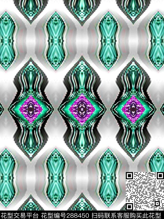 金属民族数码印花华亿平台下载（图片编号: 288450） - 瓦栏（Walan）