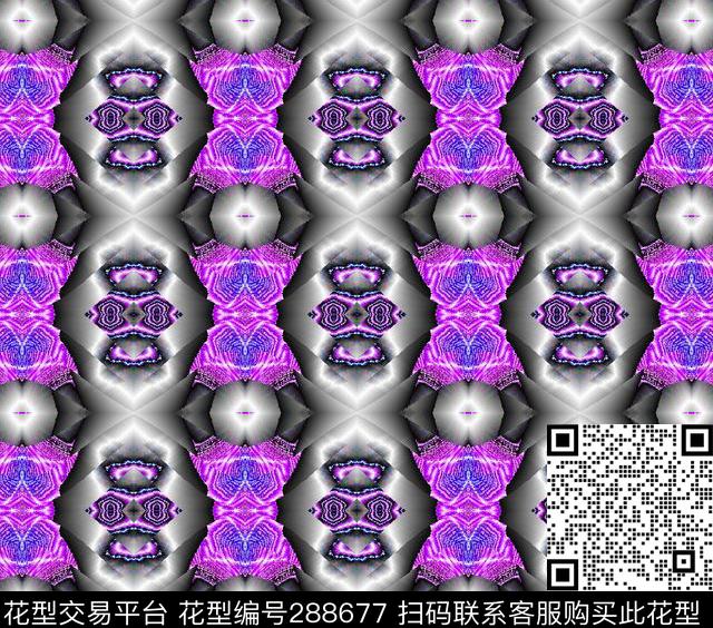 几何数码印花华亿平台下载（图片编号: 288677） - 瓦栏（Walan）
