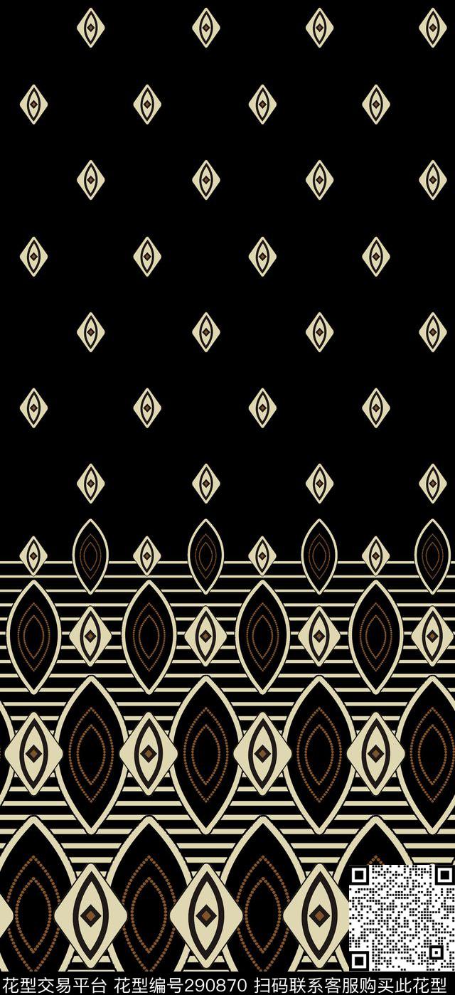 几何传统印花华亿平台下载（图片编号: 290870） - 瓦栏（Walan）