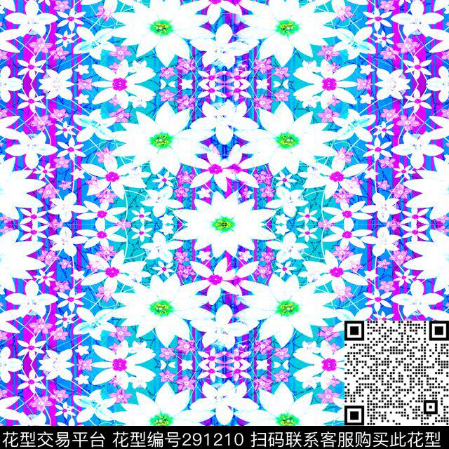 写意花卉花卉线条传统印花华亿平台下载（图片编号: 291210） - 瓦栏（Walan）