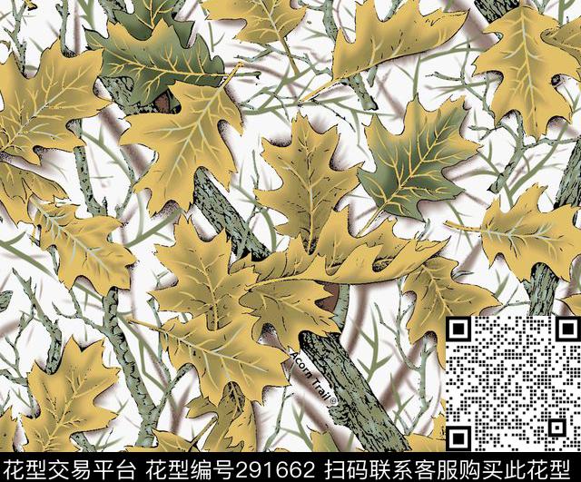 手绘水彩树叶抽象传统印花华亿平台下载（图片编号: 291662） - 瓦栏（Walan）