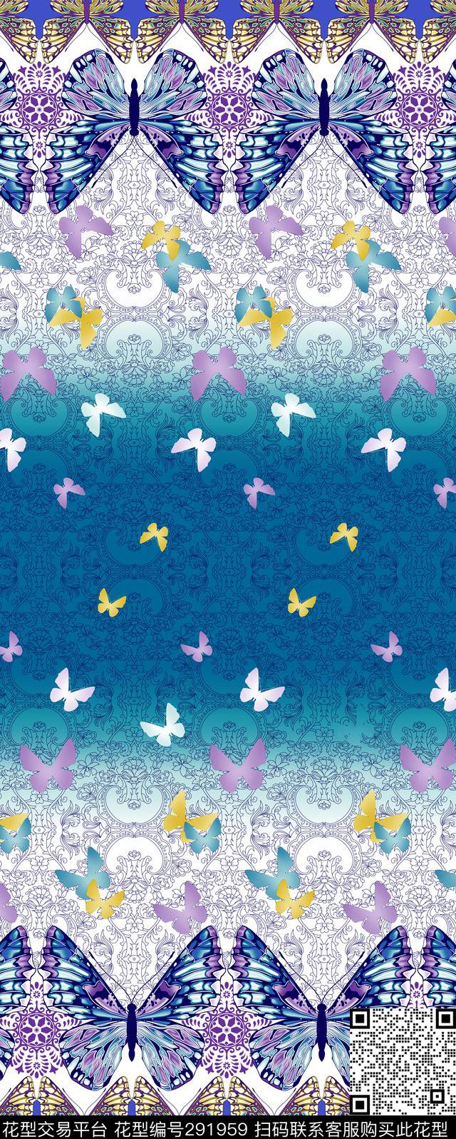 花卉大理石宫廷风数码印花华亿平台下载（图片编号: 291959） - 瓦栏（Walan）