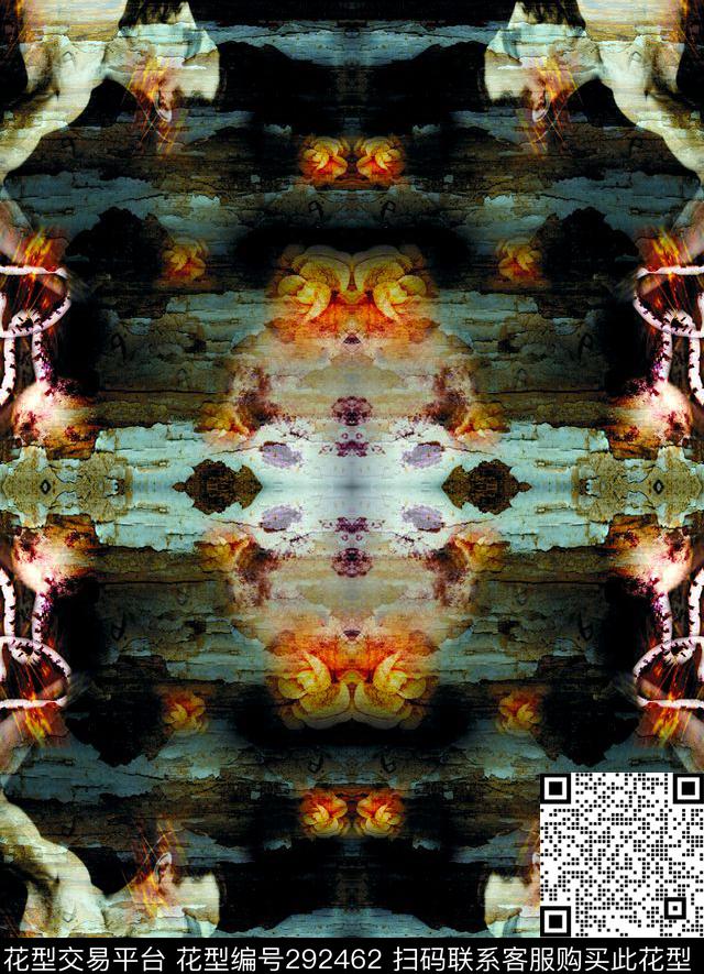 人物复古古典花纹数码印花华亿平台下载（图片编号: 292462） - 瓦栏（Walan）