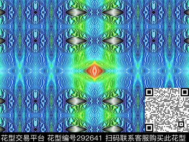 几何民族数码印花华亿平台下载（图片编号: 292641） - 瓦栏（Walan）