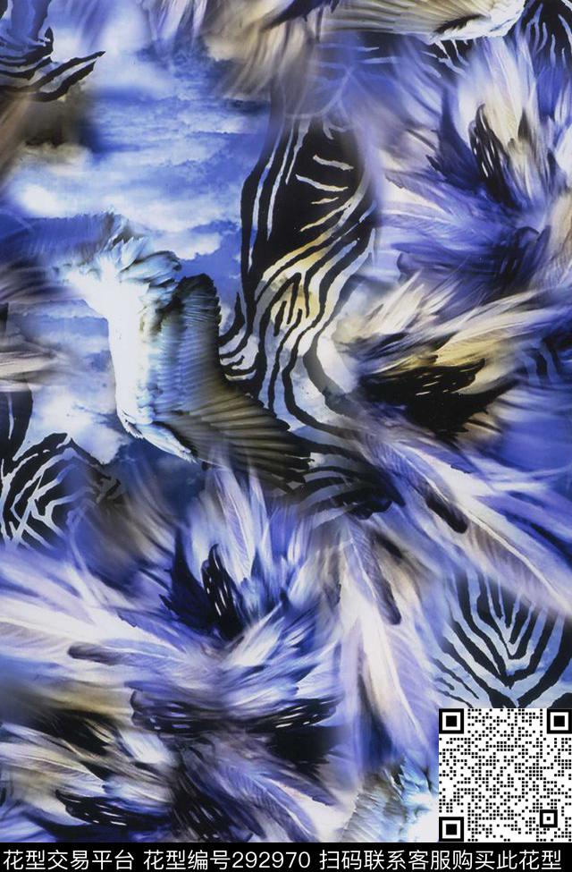 动物纹斑马纹抽象数码印花华亿平台下载（图片编号: 292970） - 瓦栏（Walan）