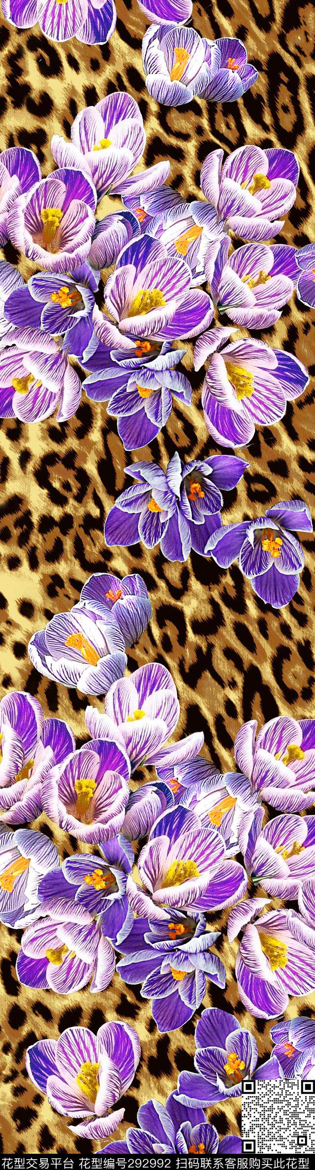 花卉数码印花华亿平台下载（图片编号: 292992） - 瓦栏（Walan）