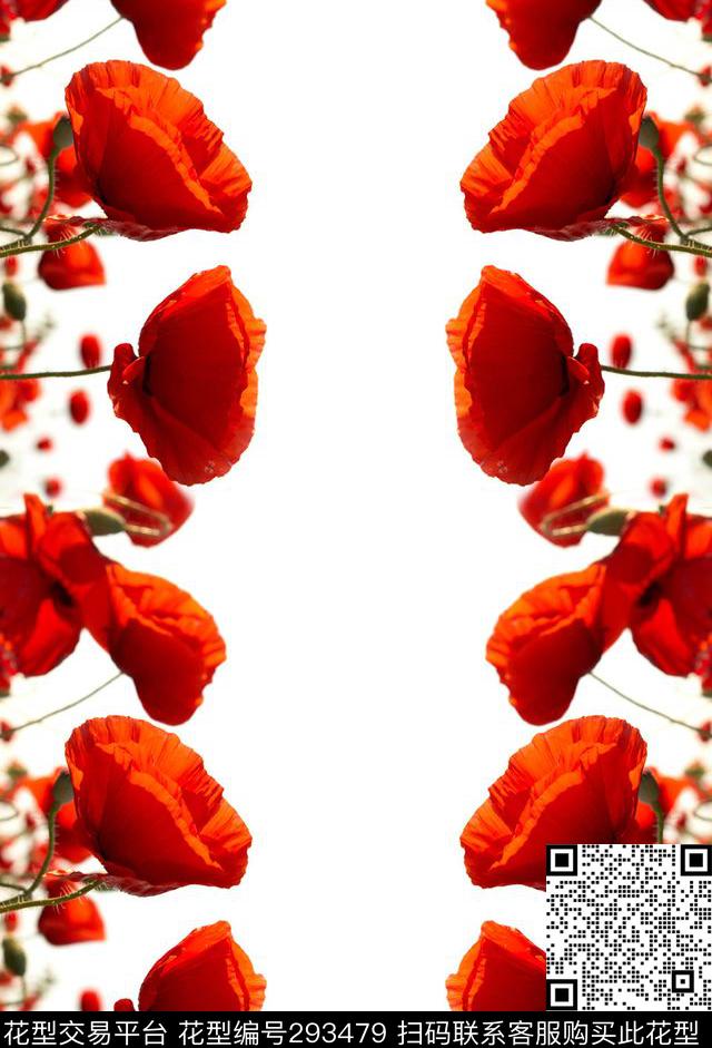 花卉数码印花华亿平台下载（图片编号: 293479） - 瓦栏（Walan）