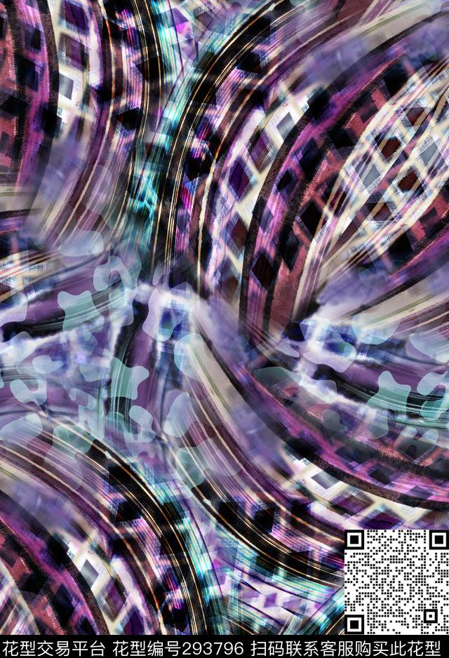 条纹数码印花华亿平台下载（图片编号: 293796） - 瓦栏（Walan）