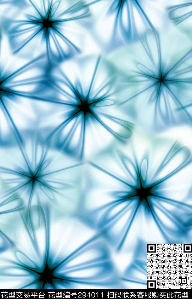 花卉数码印花华亿平台下载（图片编号: 294011） - 瓦栏（Walan）