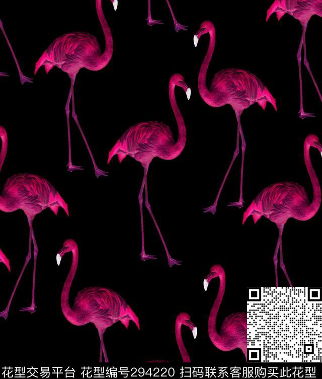 数码动物动物鸟动物纹数码印花华亿平台下载（图片编号: 294220） - 瓦栏（Walan）