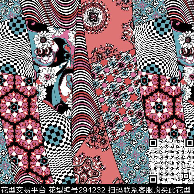 围巾传统印花华亿平台下载（图片编号: 294232） - 瓦栏（Walan）