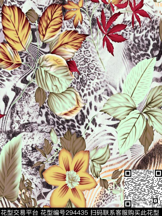 动物纹斑马纹豹纹数码印花华亿平台下载（图片编号: 294435） - 瓦栏（Walan）