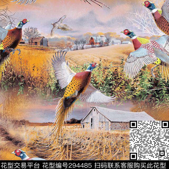 野鸡风景摄影写实数码印花华亿平台下载（图片编号: 294485） - 瓦栏（Walan）