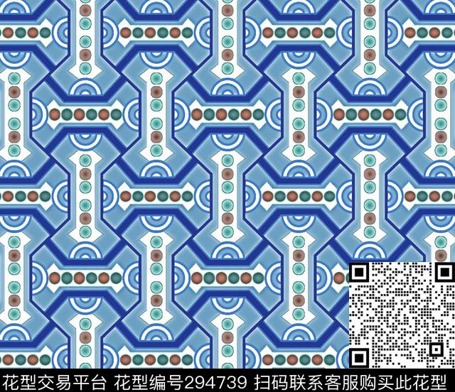 几何图形霓虹灯简约传统印花华亿平台下载（图片编号: 294739） - 瓦栏（Walan）