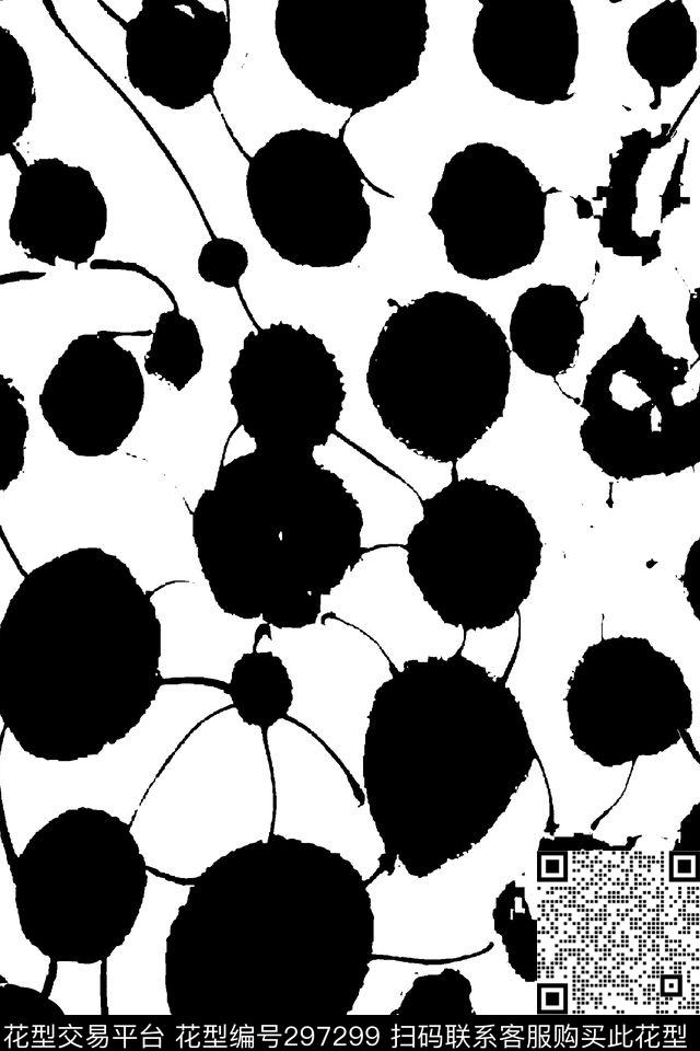 水墨水墨点点传统印花华亿平台下载（图片编号: 297299） - 瓦栏（Walan）