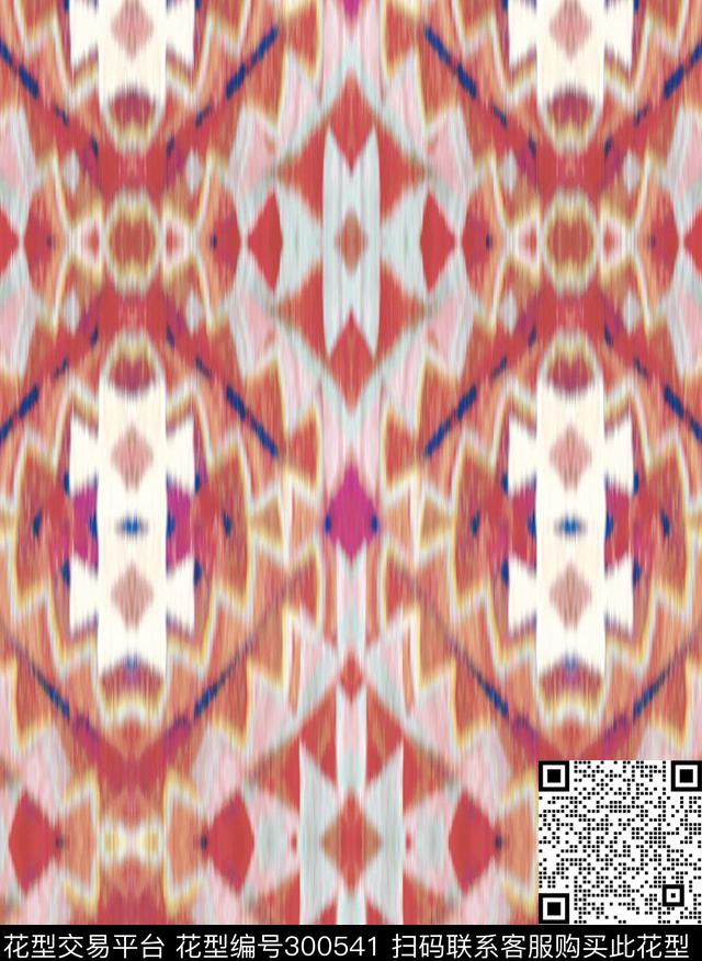 几何菱格抽象简约数码印花华亿平台下载（图片编号: 300541） - 瓦栏（Walan）