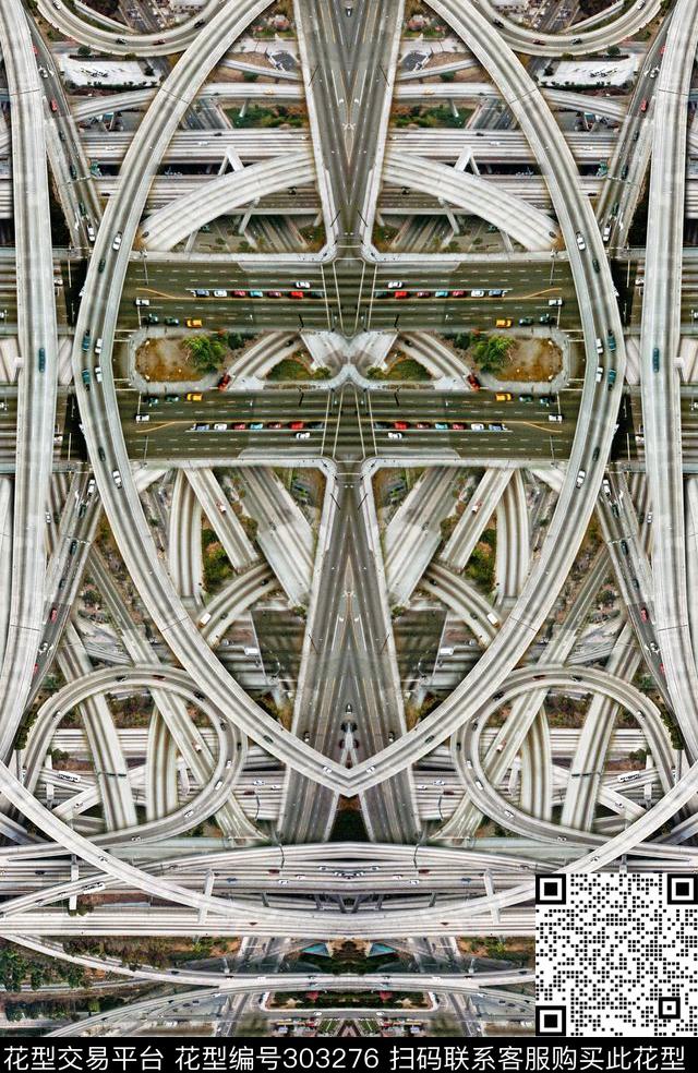 几何线条复古怀旧风对称数码印花华亿平台下载（图片编号: 303276） - 瓦栏（Walan）