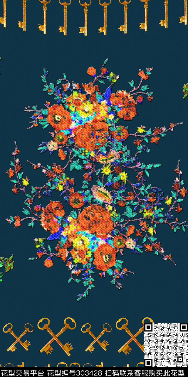 民族风数码印花华亿平台下载（图片编号: 303428） - 瓦栏（Walan）