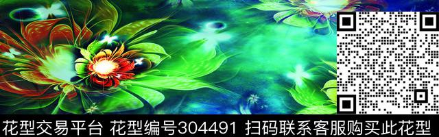 花卉数码印花华亿平台下载（图片编号: 304491） - 瓦栏（Walan）