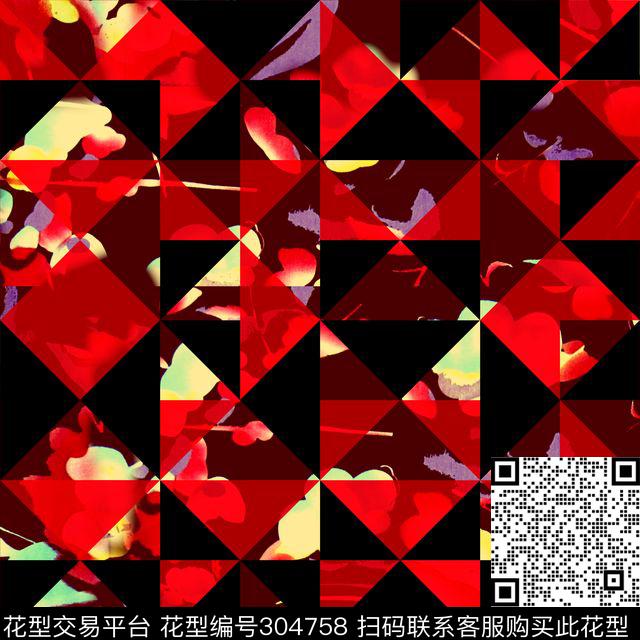 ♥红桃A〖极致格纹〗数码印花华亿平台下载（图片编号: 304758） - 瓦栏（Walan）