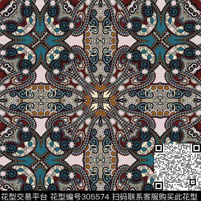 传统★方巾华亿平台传统印花华亿平台下载（图片编号: 305574） - 瓦栏（Walan）