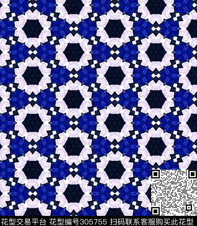 几何传统印花华亿平台下载（图片编号: 305755） - 瓦栏（Walan）