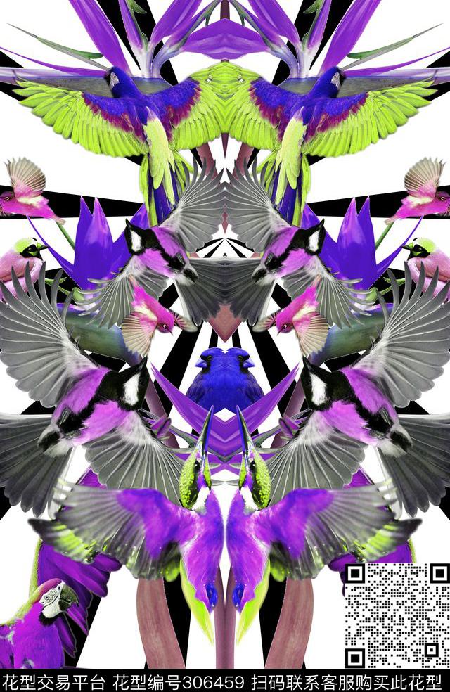 休闲抽象写实数码印花华亿平台下载（图片编号: 306459） - 瓦栏（Walan）