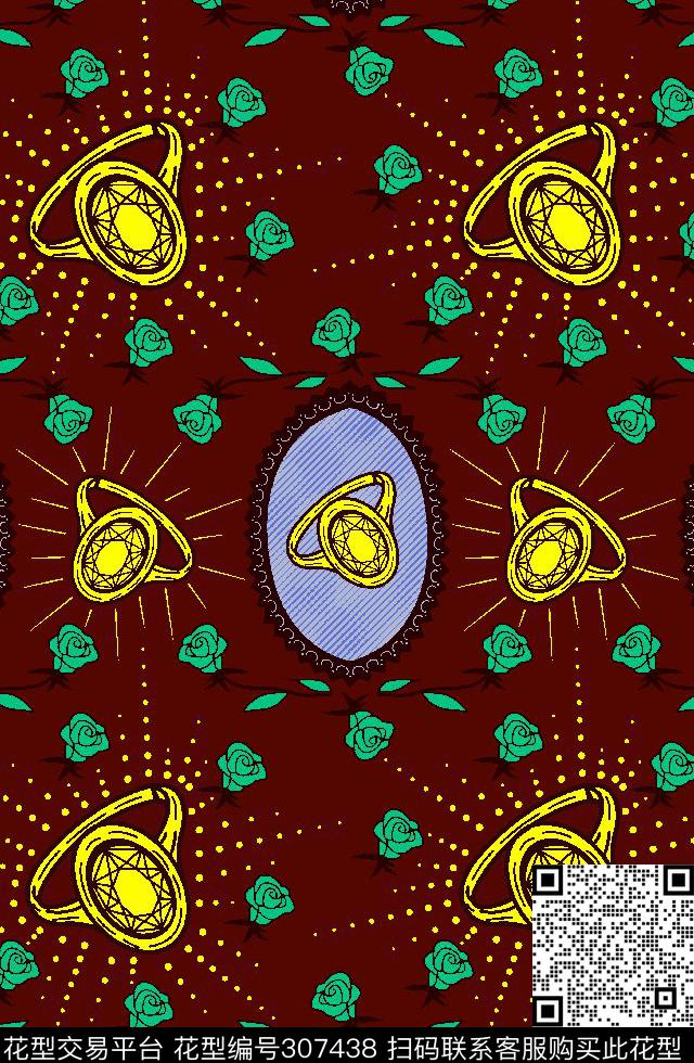 油画戒指珠宝数码印花华亿平台下载（图片编号: 307438） - 瓦栏（Walan）