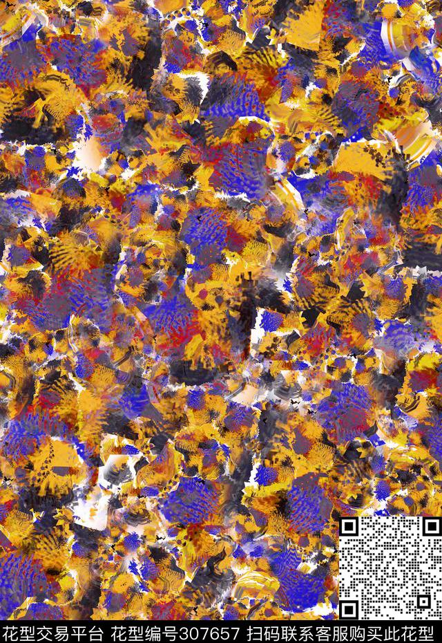 休闲抽象怀旧数码印花华亿平台下载（图片编号: 307657） - 瓦栏（Walan）