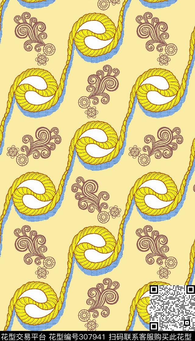 女装丝巾泳装数码印花华亿平台下载（图片编号: 307941） - 瓦栏（Walan）