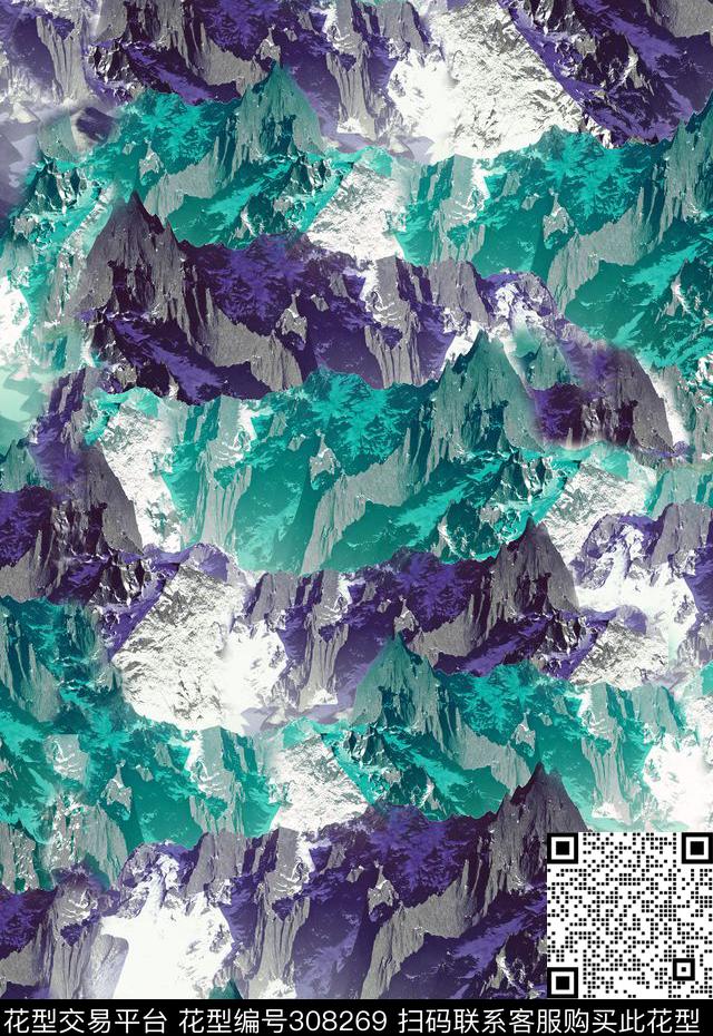 休闲水彩纹理数码印花华亿平台下载（图片编号: 308269） - 瓦栏（Walan）